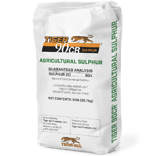 TIGER 90CR® Granular Sulfur 90% 50 lb Bag - 40 per pallet - Fertilizer